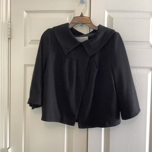 Old Navy Swing Jacket Blazer Suit Dress Black M Three Quarter Sleeve - Picture 7 of 7